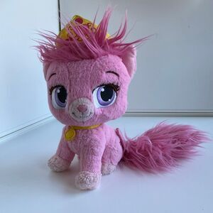 Disney Palace Pet Princess Aurora Dreamy Beauty Pink Kitten Cat Plush with Crown